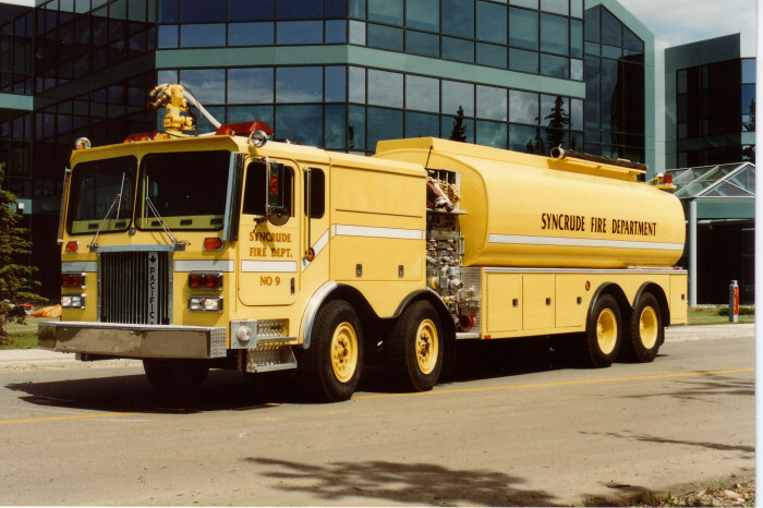 Photo of a Pacific Anderson industrial tanker of the Syncrude Canada Fire Department in Alberta.