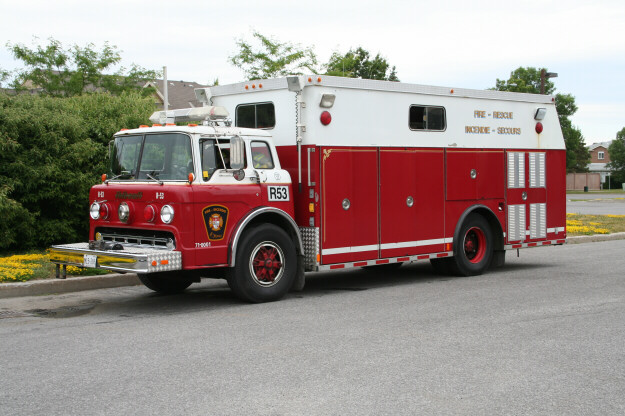 Photo of a 1985 Ford Thibault rescue of the Ottawa Fire Department in Ontario.