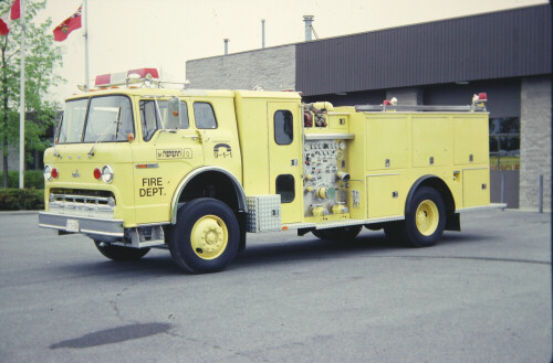 Photo of Pierreville serial PFT-904, a 1979 Ford pumper of the Nepean Fire Department in Ontario.