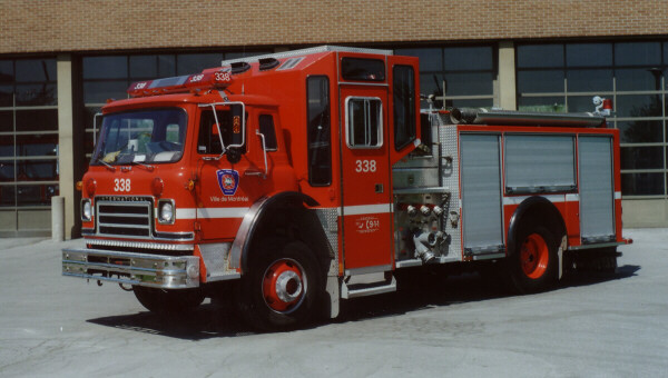 Photo of Thibault serial T81-139, a 1981 International pumper of the Service de Sécurité Incendie de Montréal in Quebec.