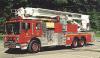 Photo of Anderson serial MS-1250-133, a 1988 Mack Bronto platform of the Langley Township Fire Department in British Columbia.