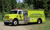 Photo of a 1990 International Anderson pumper tanker of the Erris Fire Department in British Columbia.