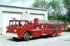 Photo of King-Seagrave serial 5921, a 1960 Ford aerial of the Fenelon Falls Fire Department in Ontario.