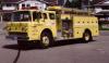 Photo of Pierreville serial PFT-437, a 1975 Ford pumper of the Mission Fire Department in British Columbia.