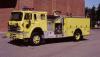 Photo of Pierreville serial PFT-1195, a 1982 International pumper of the Calgary Fire Department in Alberta.