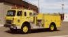 Photo of Superior serial SE 390, a 1981 International pumper of the Lacombe Fire Department in Alberta.