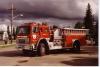 Photo of Superior serial SE 735, a 1986 International pumper of the Fort Smith Fire Department in Northwest Territories.