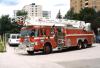 Photo of Superior serial SE 874, a 1988 Pierce Lance quint of the Toronto Fire Department in Ontario.