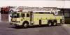 Photo of Superior serial SE 1102, a 1990 Pierce Dash aerial of the Calgary Fire Department in Alberta.