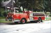 Photo of Thibault serial 11631, a 1961 Custom AWIT584 pumper of the Dundas Fire Department in Ontario.