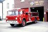 Photo of a 1967 Ford / Thibault pumper of the Halton Hills Fire Department in Ontario.