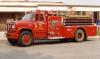 Photo of Thibault serial T75-131, a 1975 GMC pumper of the Walkerton Fire Department in Ontario.