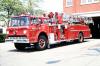 Photo of Thibault serial T75-118, a 1975 Ford aerial of the Welland Fire Department in Ontario.
