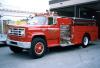 Photo of Thibault serial , a 1976 GMC pumper of the Elliot Lake Fire Department in Ontario.