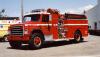 Photo of Thibault serial T82-120, a 1982 International pumper of the Yarmouth Fire Department in Nova Scotia.