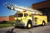 Photo of Thibault serial T83-136, a 1983 International pumper of the St. Thomas Fire Department in Ontario.