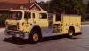 Photo of Thibault serial T84-132, a 1984 International pumper of the Markham Fire Department in Ontario.