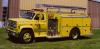 Photo of Thibault serial T85-150, a 1985 GMC pumper of the Roblin-Shell River Fire Department in Manitoba.