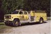 Photo of Thibault serial T85-166, a 1985 GMC pumper of the Wilmot Township Fire Department in Ontario.