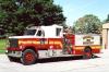 Photo of Thibault serial T86-101, a 1986 GMC pumper of the Burlington Fire Department in Ontario.