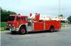 Photo of a 1987 International Thibault aerial of the Ottawa Fire Department in Ontario.