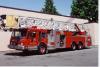 Photo of Thibault serial T86-156, a 1987 Amertek platform of the Burnaby Fire Department in British Columbia.