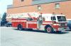 Photo of  a 1988 Peterbilt Thibault aerial of the Ottawa Fire Department in Ontario.