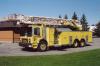 Photo of Thibault serial T88-131, a 1988 Mack aerial of the Cobourg Fire Department in Ontario.