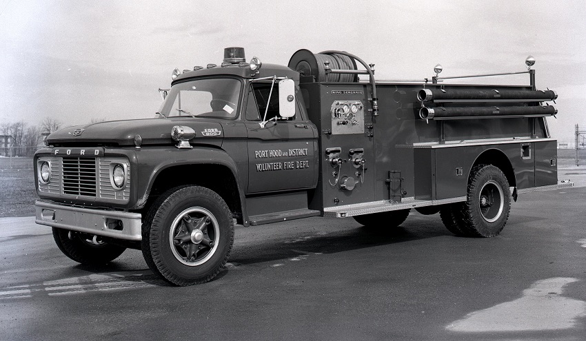 King-Seagrave delivery photo of serial 67033, a 1968 Ford pumper of the Port Hood & District Fire Department in Nova Scotia.