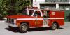 Photo of a 1985 GMC Anderson mini-pumper of the Halfmoon Bay Fire Department in British Columbia.