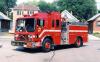 Photo of Anderson serial CS-1250-85, a 1986 Mack pumper of the Mississauga Fire Department in Ontario.