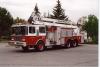 Photo of Anderson serial CS-1250-101, a 1987 KME Bronto platform of the Oshawa Fire Department in Ontario.