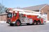 Photo of Anderson serial CS-1250-123, a 1988 Mack Bronto platform of the Lindsay-Ops Fire Department in Ontario.