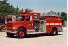 Photo of Anderson serial IS-1050-195, a 1991 International pumper of Celgar Pulp & Paper in British Columbia.