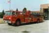 Photo of King-Seagrave serial 67003, a 1967 Ford aerial of the Waterloo Fire Department in Ontario.