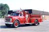 Photo of King-Seagrave serial 69030, a 1970 GMC pumper of the Walpole Island First Nation Fire Department in Ontario.