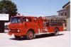 Photo of King-Seagrave serial 69046, a 1970 GMC pumper of the Wingham & Area Fire Department in Ontario.