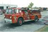 Photo of King-Seagrave serial 70047, a 1971 Ford pumper of the Halton Hills Fire Department in Ontario.