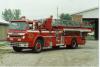 Photo of King-Seagrave serial 71011, a 1972 International quint of the Goderich Fire Department in Ontario.