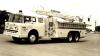 King-Seagrave delivery photo of serial 71027, a 1972 Ford Snorkel platform of the Scarborough Fire Department in Ontario.
