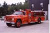 Photo of King-Seagrave serial 71031, a 1972 Ford pumper of the Springwater Fire Department in Ontario.