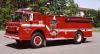 Photo of King-Seagrave serial 71043, a 1972 Ford pumper of the Blind River Fire Department in Ontario.