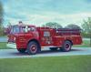 King-Seagrave delivery photo of serial 74005, a 1974 Ford pumper of the Port Stanley Fire Department in Ontario.