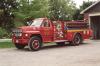Photo of King-Seagrave serial 800037, a 1980 Ford pumper of the North Middlesex Fire Department in Ontario.