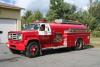 Photo of King-Seagrave serial 800073, a 1980 GMC tanker of the McDougall Township Fire Department in Ontario.