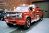 Photo of King-Seagrave serial 800073, a 1980 GMC tanker of the Parry Sound Fire Department in Ontario.