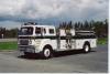 Photo of King-Seagrave serial 810021, a 1981 International pumper of the Yellowknife Fire Department in the Northwest Territories.