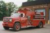 Photo of King-Seagrave serial 810032, a 1981 GMC pumper of the Bible Hill Fire Brigade in Nova Scotia.