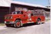 Photo of King-Seagrave serial 810052, a 1981 Chevrolet pumper of the Clinton Fire Department in Ontario.