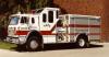 Photo of King-Seagrave serial 810055, a 1982 International pumper of the Prince Albert Fire Department in Saskatchewan.